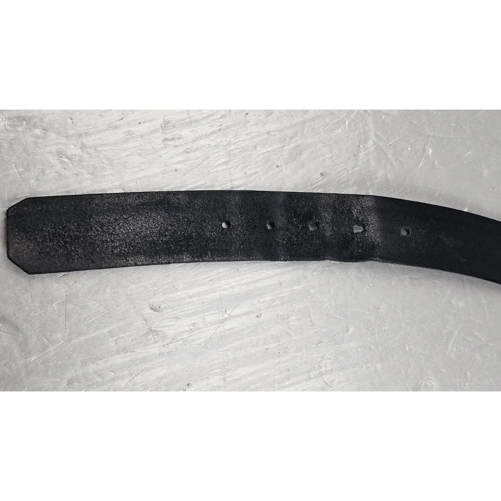 Robert Graham‎ Belt Mens 42' Black Embossed Genuine Leather Buckle Casual